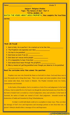 The Nature of God Part 3