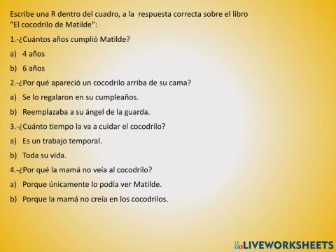 El cocodrilo de matilde