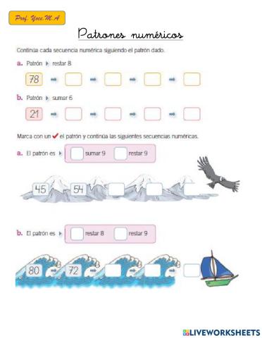 Patrones numéricos