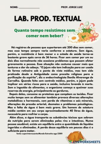 Interpretação de texto