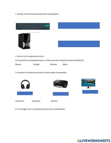 Partes de la computadora