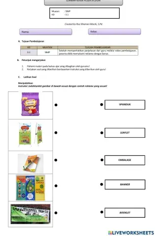 LKPD SBdP Reklame bagian 2