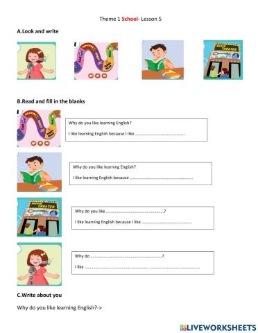 Theme 1 SCHOOL Lesson 5