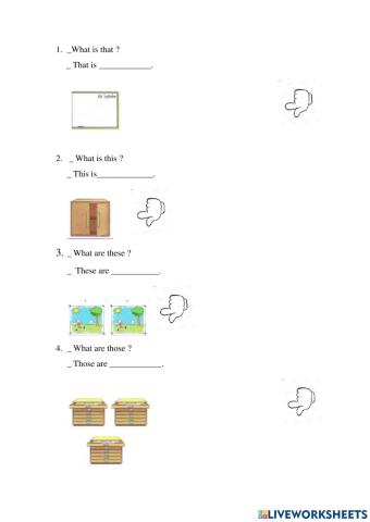 This that these those