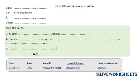 Completer un message