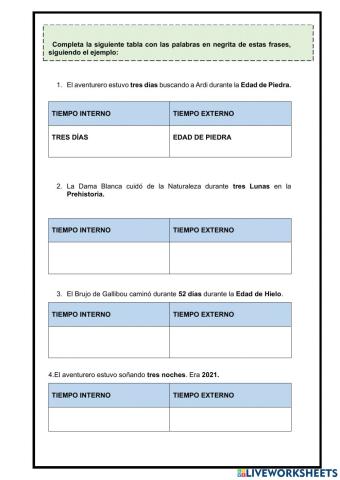 TIEMPO EXTERNO-INTERNO