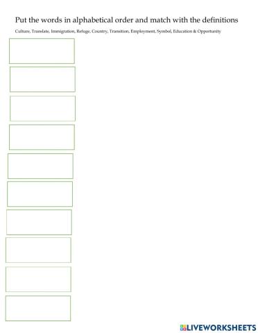 Reach book 5 Unit 1 A definitions