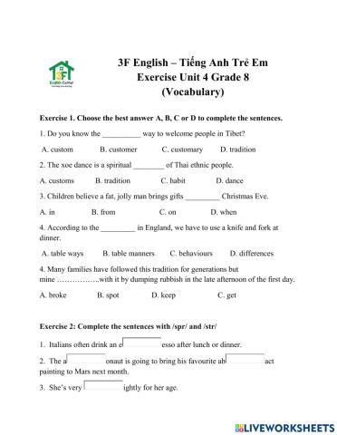 3FE-G8-U4-vocabulary