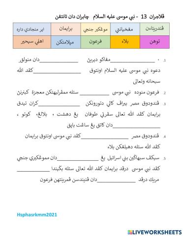 Nabi musa 'alaihissalam - cabaran & tentangan