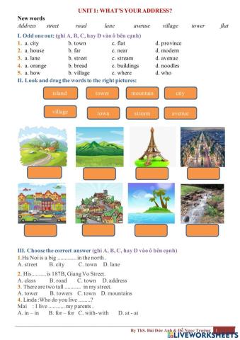 Unit 1: What's your address?