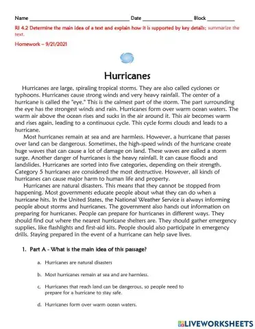 Homework 9-21-2021 RI 4.2 Hurricanes