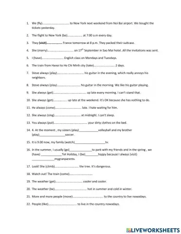 Present simple vs Present continuous