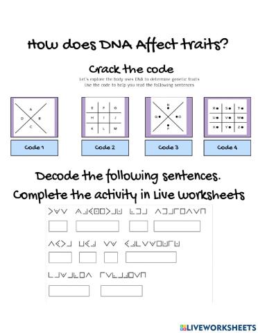 Crack the Code - Genetic Code