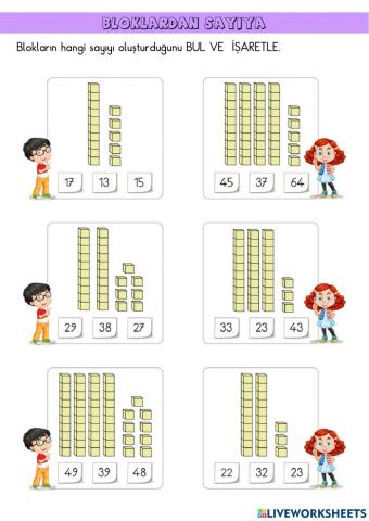 Bloklardan Sayılara