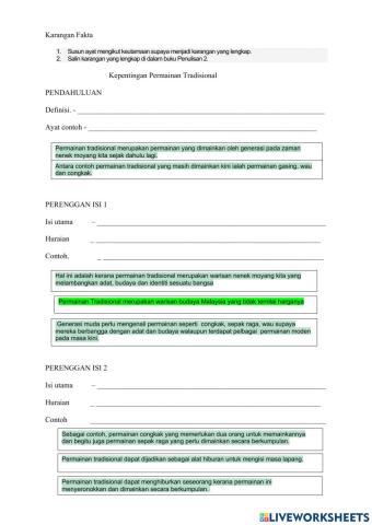 Kepentingan Permainan Tradisional