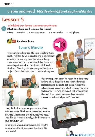 Reading Ivan's movie