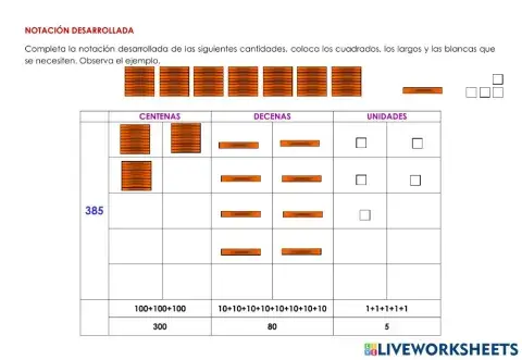 Notación desarrollada - C