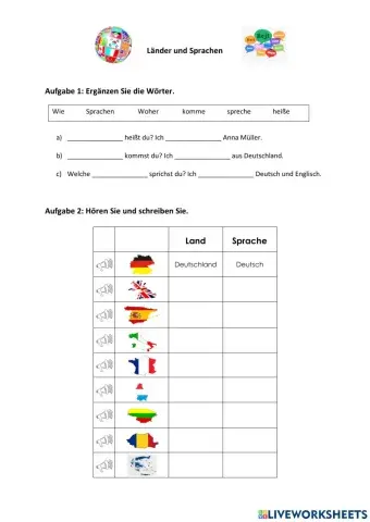 Länder und Sprachen