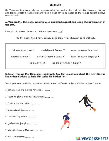 PRESENT PERFECT tenses