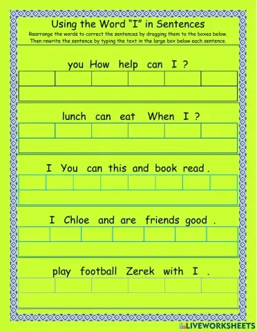 Using the Word I Set 10