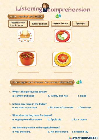 Listening comprehension