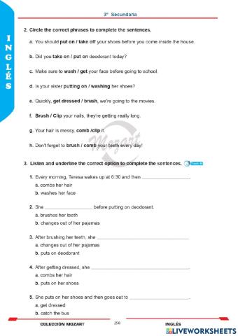 Unidad 8 - inglés 3°