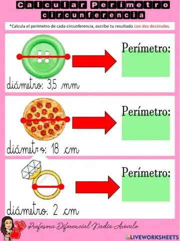 Perímetro de circunferencia