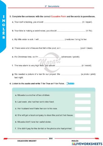 Unidad 7 - Inglés 5°