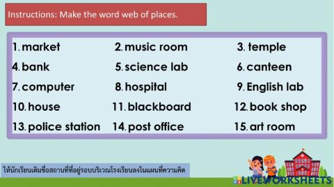 Places around school