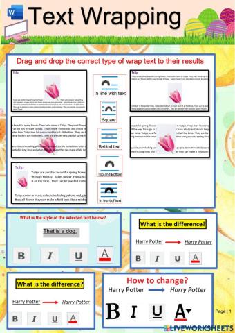 MS Word - Text Wrapping