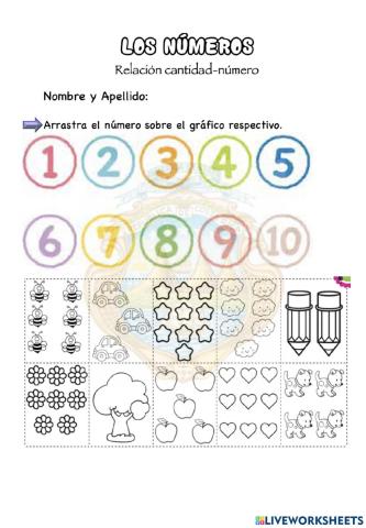 Los números del 1 al 10