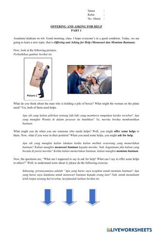 Offering and Asking for Help - Grade 12