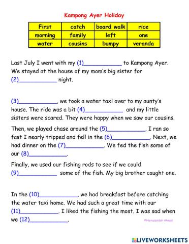 Kampong Ayer Holiday