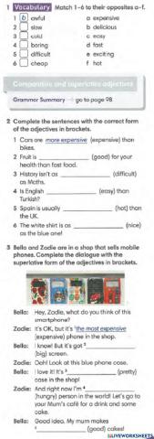 Comparatives and Superlatives