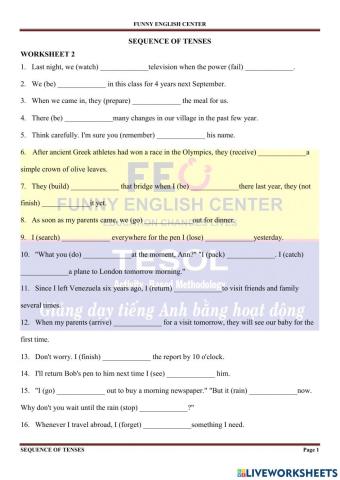 E.9-Sequence of Tenses 2