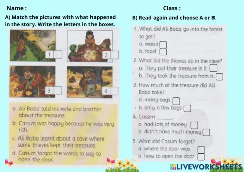 Module 10: Reading Time : Ali Baba and the Forty Thieves