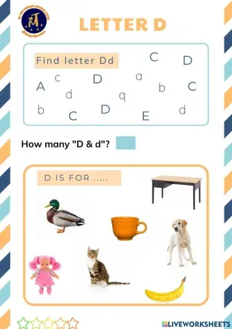 Find Letter Dd