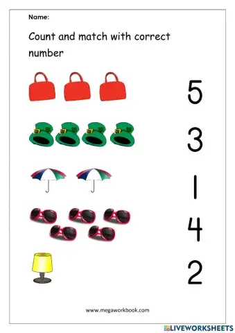 Identification numbers 1-5