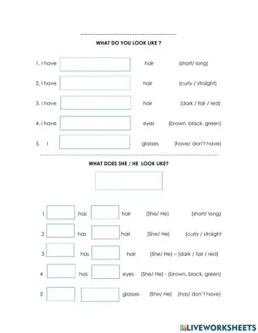 What do you look like?