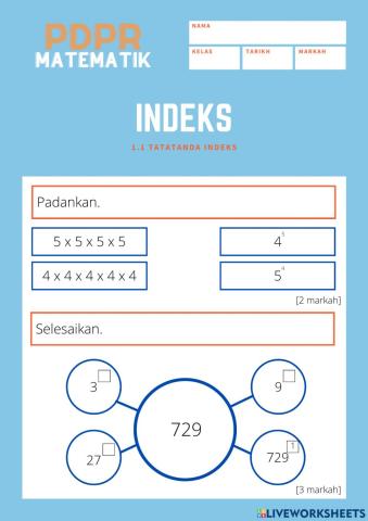 1.1 Tatatanda Indeks