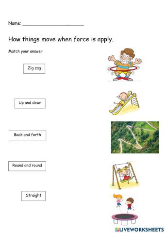 Force and movement