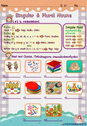 Singular&Plural Nouns