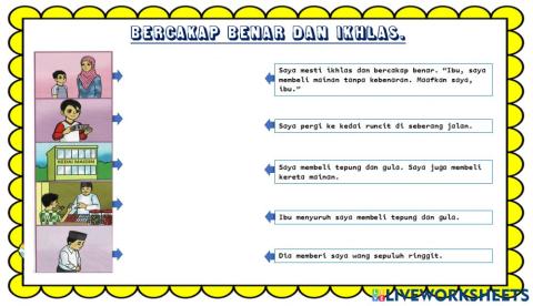 Mib bercakap benar dan ikhlas