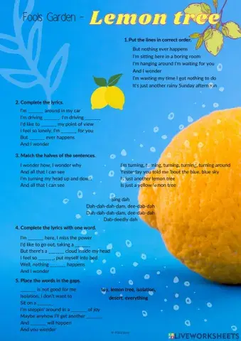 Fools Garden - Lemon Tree