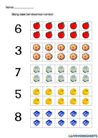 Nombor dan Kuantiti (1-10)
