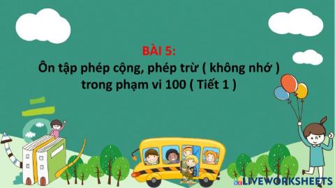 Bài tập Toán ngày 20-9