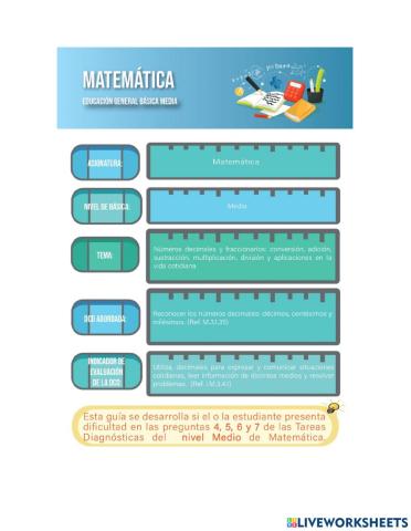 Nivelación para EGB