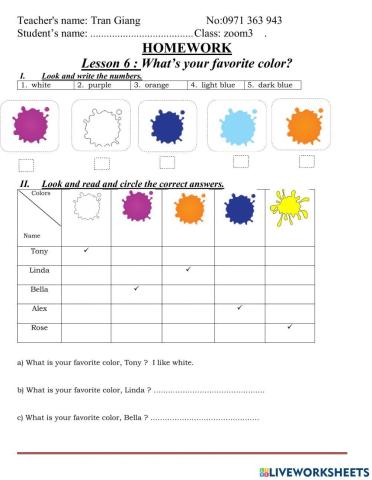 What's your favorite color?