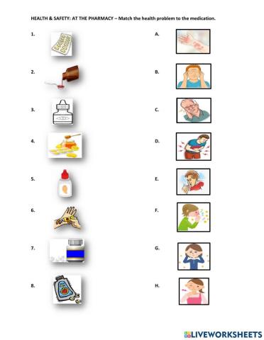 At the Pharmacy - What Medicine do You Need? Ex1