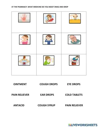 At the Pharmacy - What Medicine do You Need? Ex2